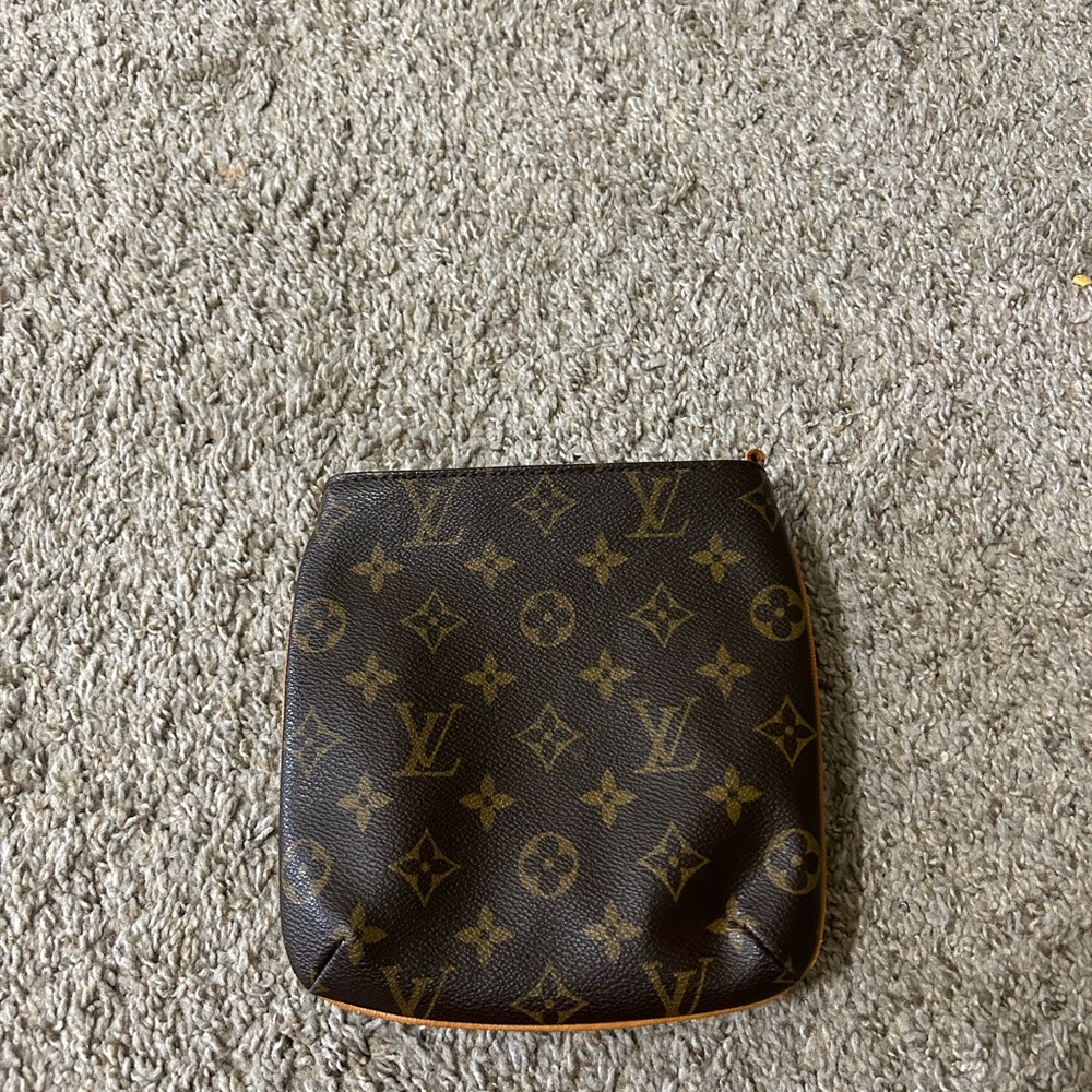 Authentic Louis Vuitton Partition Bag Monogram Pouch Canvas Classic Clutch Red - Picture 13 of 15